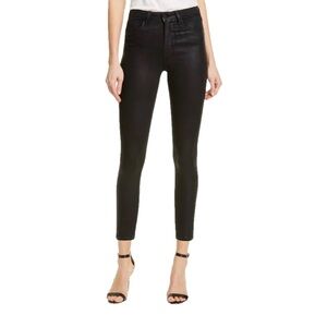 L’AGENCE Margot Black Metallic High Rise Skinny Jeans